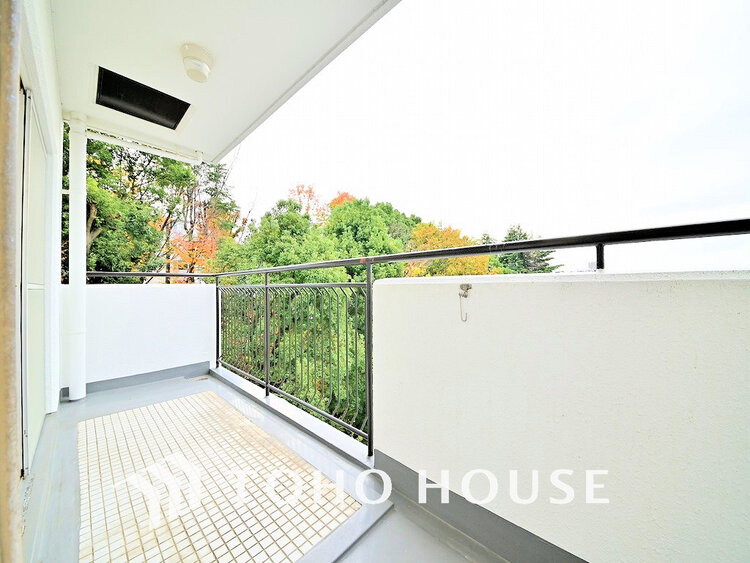 バルコニー 日当たりの良いバルコニーで晴れの日の洗濯物も楽しみになりますね