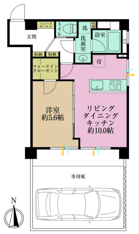 その他 1LDK、専有面積37.84m2