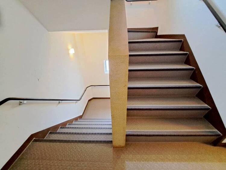 その他 共用部の階段です。明るく清潔に管理されています。