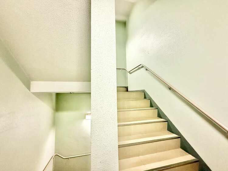 その他 共用部の階段です。明るく清潔に管理されています。