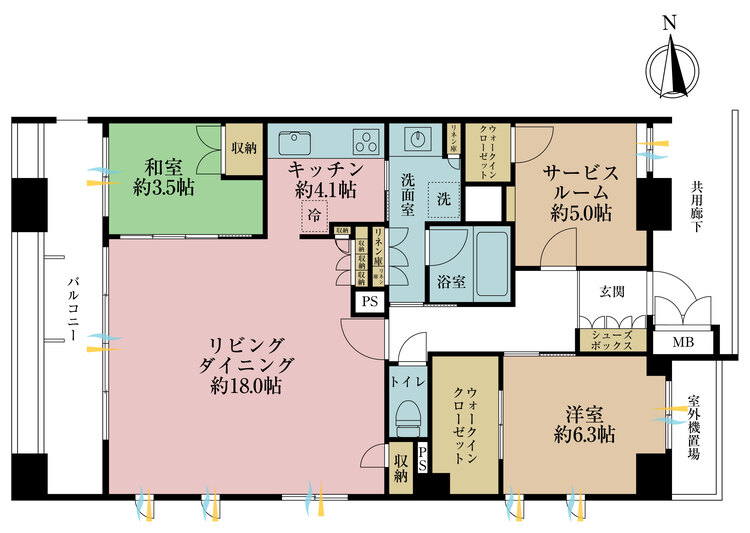 その他 3LDK、価格2億6000万円、専有面積90.22m2、バルコニー面積1m2