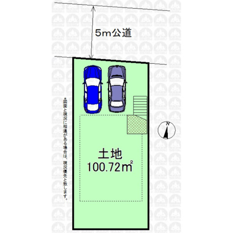 地図 実測図ではありません。