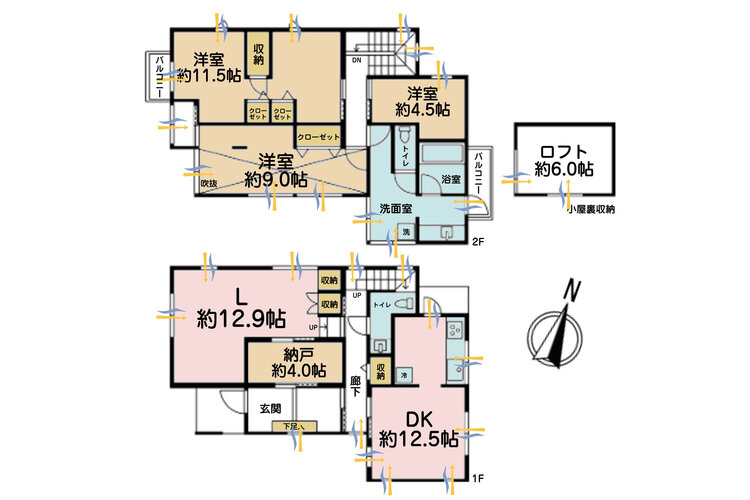 その他 3LDK+S（納戸）、土地面積145.44m2、建物面積139.11m2