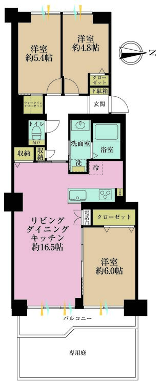 その他 3LDK、専有面積78.8m2、バルコニー面積8.46m2