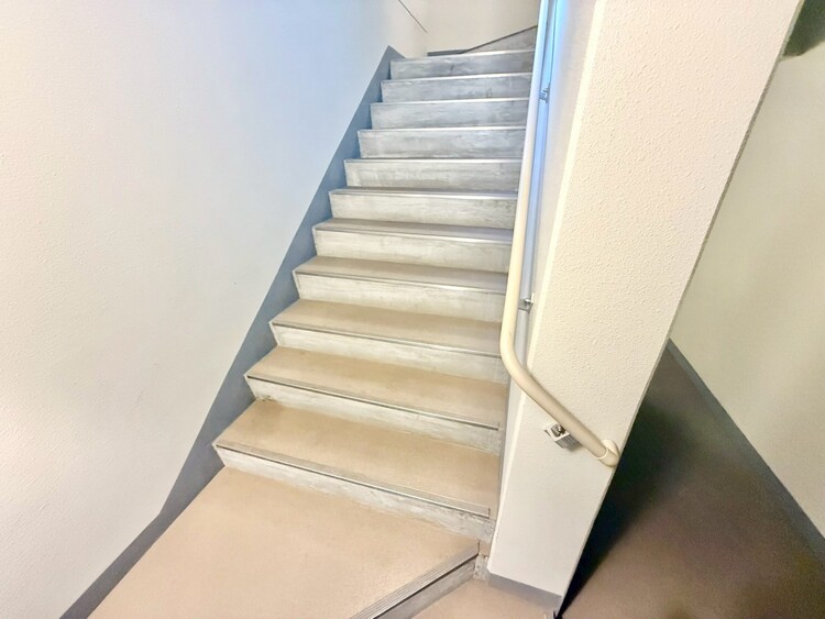 その他 共用部の階段です。明るく清潔に管理されています。