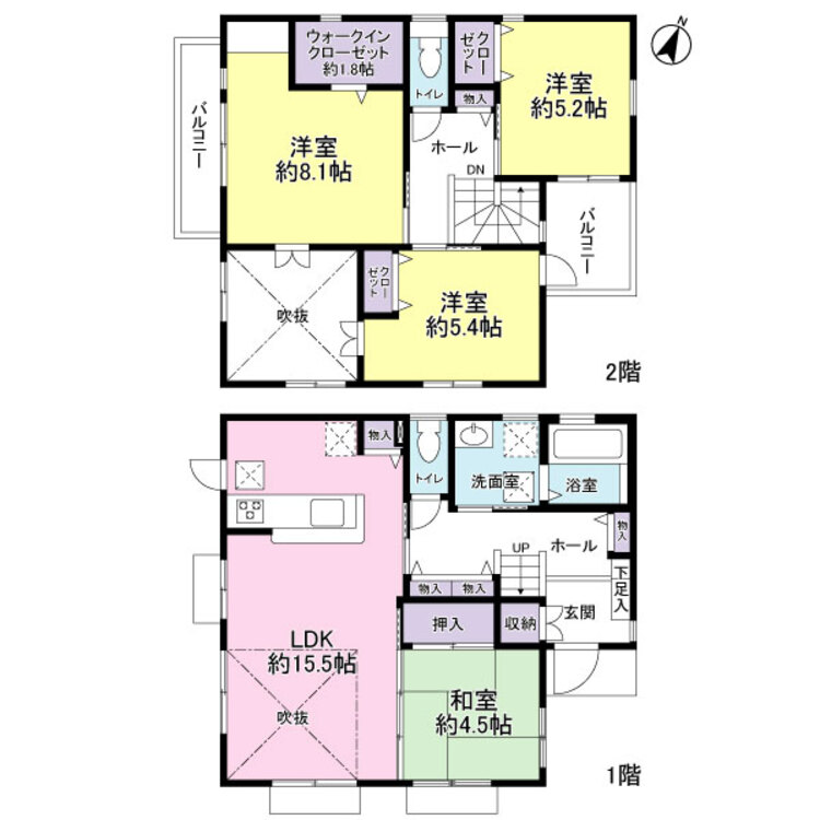 間取り 4LDKでファミリーにオススメ