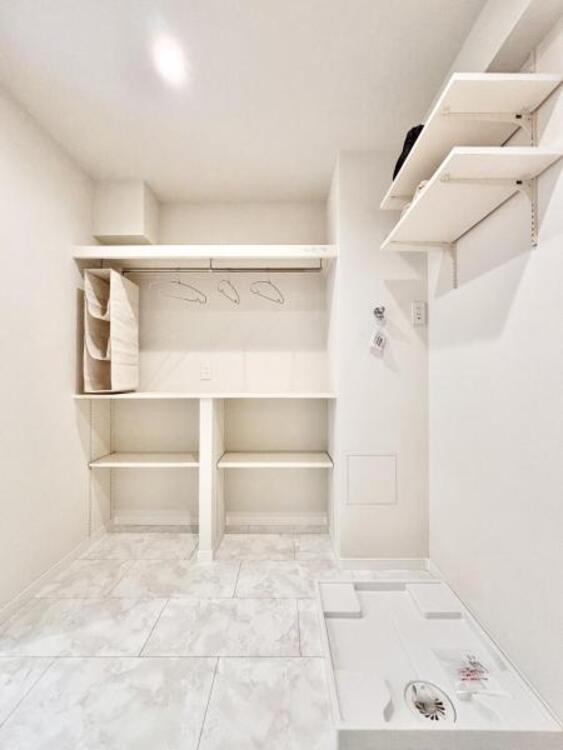 洗面 広々脱衣室