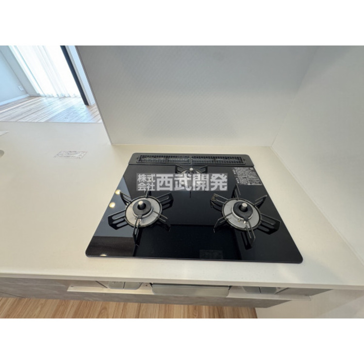 設備 グリル付き３口ガスコンロ