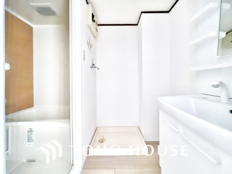 洗面 清潔感のある洗面室