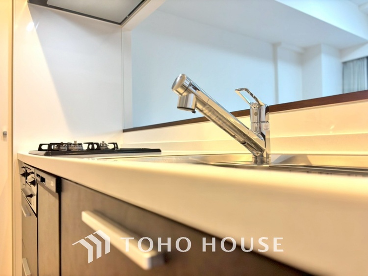 キッチン いつまでもずっと家族を見渡せるこの広い空間で。