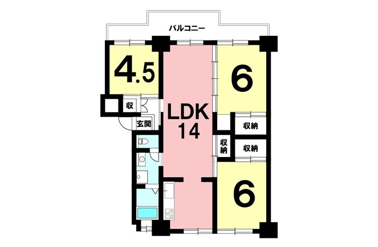 間取り 3LDK、南向きバルコニー【専有面積66.31m2】室内全面リフォーム済み！即入居可能です♪