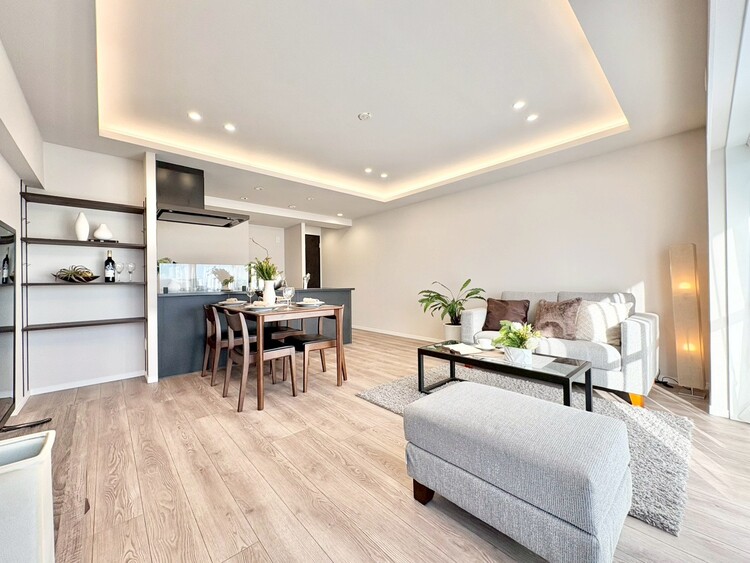 居間 ひとつひとつの空間に宿した機能性、そして美意識。