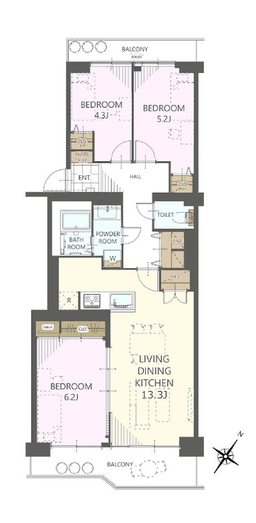 その他 3LDK、専有面積78.7m2、バルコニー面積8.46m2