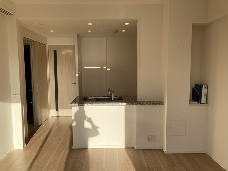 内装 ◆結ばれた◆玄関ドアを開けるとリビングから聞こえる小走りの足音。靴を脱ぎかけ目の前に立つ君の瞳と交差する。君は微笑みその刹那に心奪われる。佇む僕と君の間に赤い糸が結ばれた。