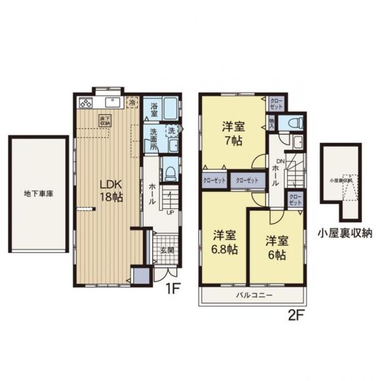 間取り リフォーム完了した住宅です。フルリフォームをしてありますので気持ちよくおすごしできます！