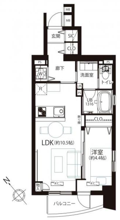 間取り １ＬＤＫ