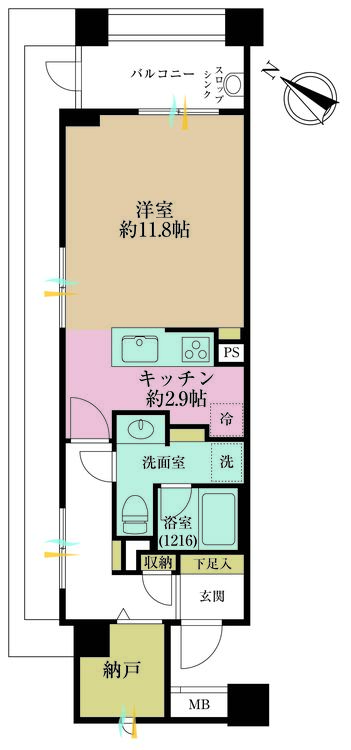 その他 専有面積43.22m2、バルコニー面積6.9m2