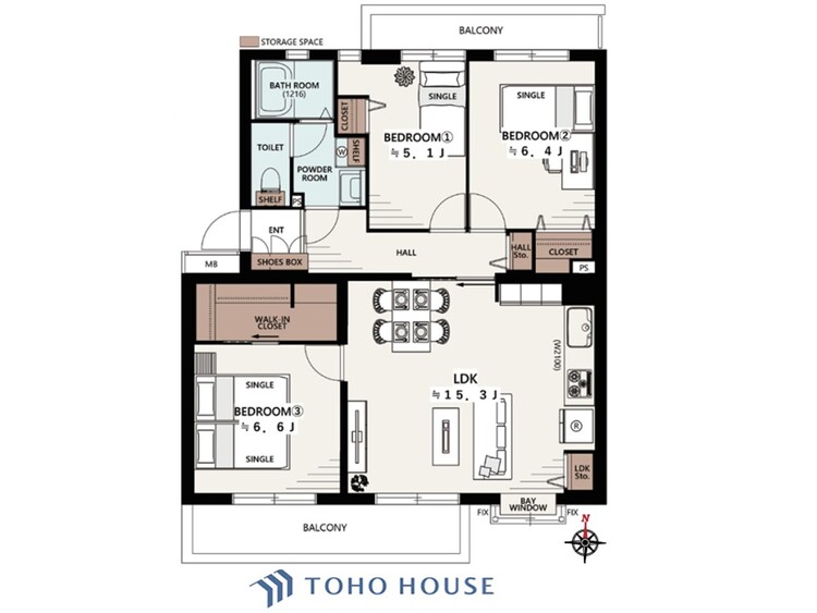 間取り 家族みんなの笑顔が、笑い声が絶えない幸せいっぱいのこの場所で新たな生活が始まる。