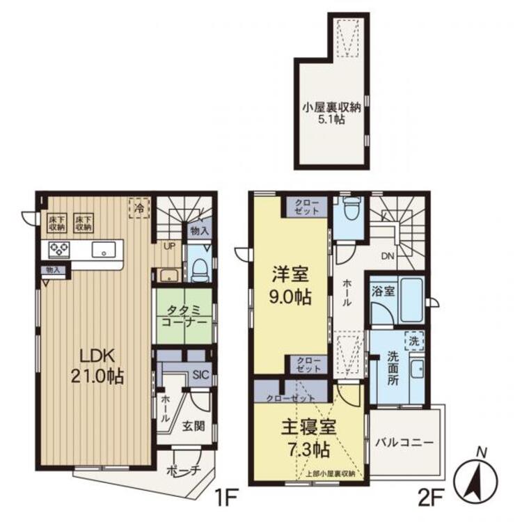 間取り 【間取り図】築浅のデザイナーズ住宅