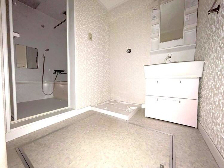 洗面 清潔感と心地よさを重視した、上質感漂うパウダールーム。