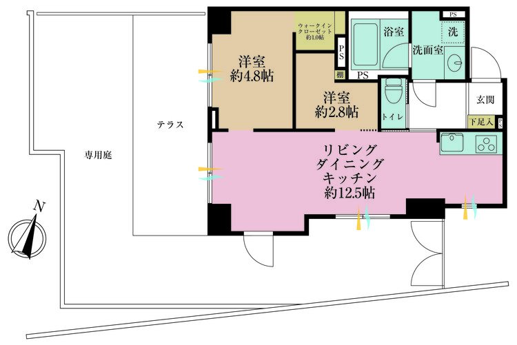 その他 2LDK、専有面積49.88m2
