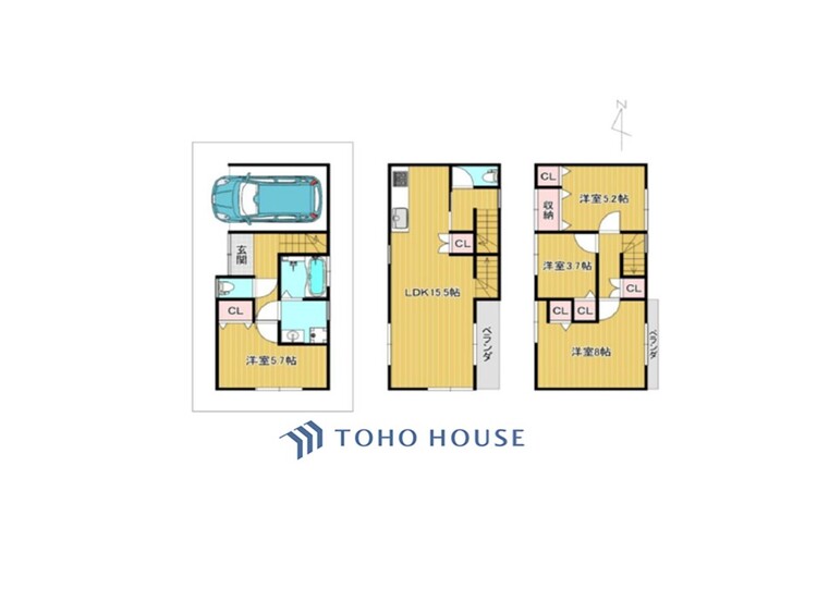 間取り テーマの統一されたこの住まいはすべてがお気に入りの空間となるんだろう。