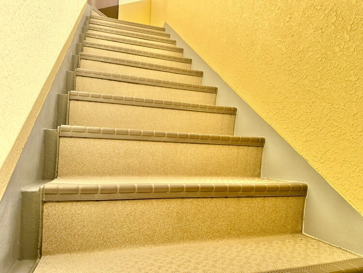 その他 共用部の階段です。明るく清潔に管理されています。