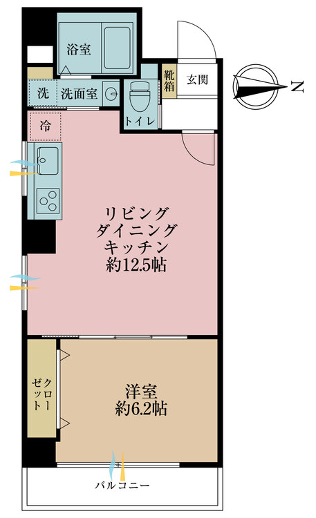 その他 1LDK、専有面積45.48m2