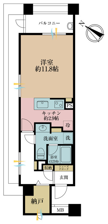 その他 専有面積43.22m2、バルコニー面積6.9m2