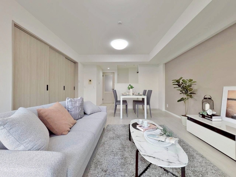 居間 ひとつひとつの空間に宿した機能性、そして美意識。