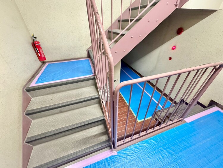 その他 共用部の階段です。明るく清潔に管理されています。