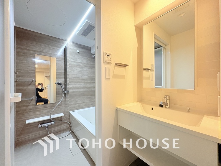 洗面 清潔感のある洗面室