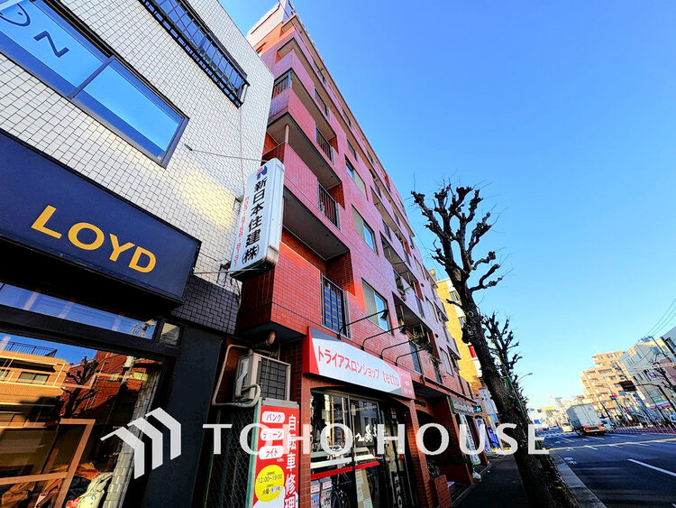 外観 〜「上野毛」駅徒歩2分の好立地〜南西向き、角部屋のため陽当たり良好〜