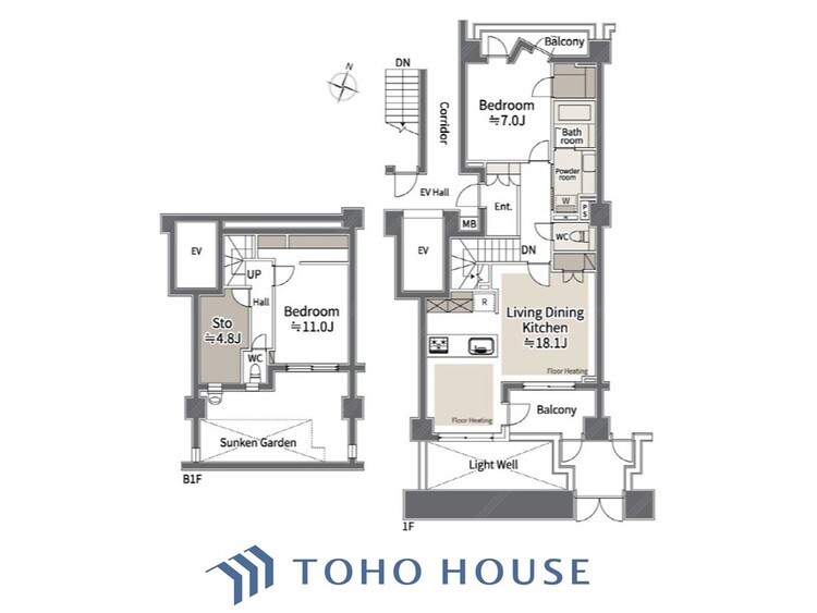 間取り 空間演出に拘り整然とセンス良く纏められた室内は最高の癒し空間でなければなりません。そこで暮らす方々のことを考え抜き、そして造りこんだ空間は極上の癒しを提供してくれます。