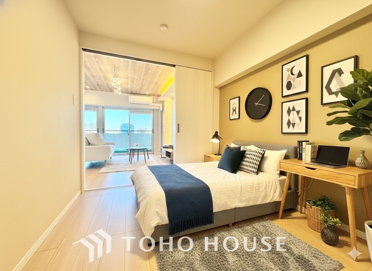 内装 ＊配置してある家具や小物はCGによるイメージ画像です。寝室は一日の疲れを癒す大切な空間。快適で落ち着けるおすすめの間取りです。