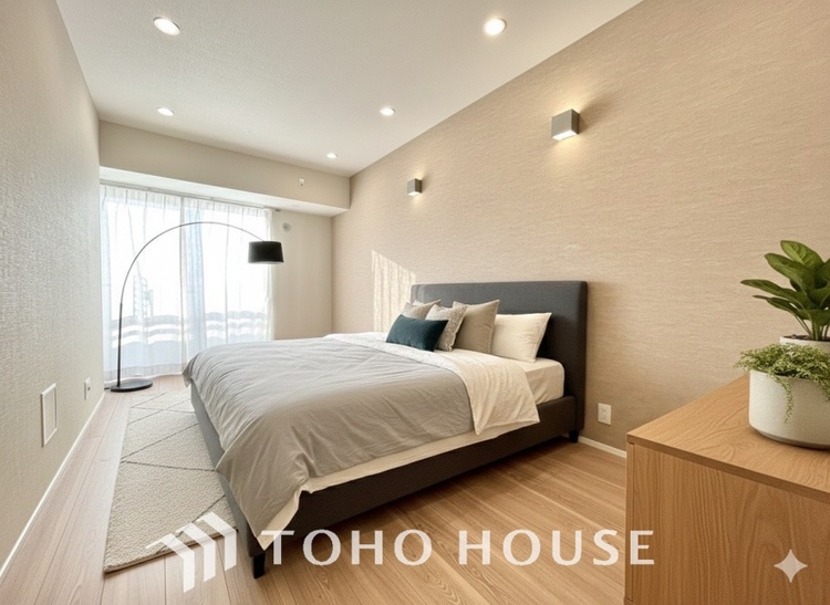 内装 ＊配置してある家具や小物はCGによるイメージ画像です。感性を育むプライベートルームはシンプルでスマートな空間。好みの空間で読書をしたり、音楽を聞いたりと一人の時間も充実したものにできます。