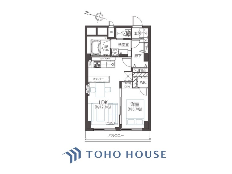 間取り 暮らし続けることで、住まいの意味を問いかける。団欒を育むスペースは通風・日当たり良好で、窓を開けるとすこやかな風が吹き抜けます。