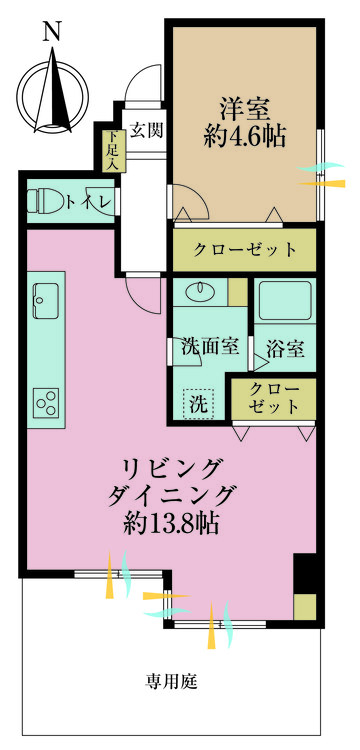 その他 1LDK、専有面積47.48m2