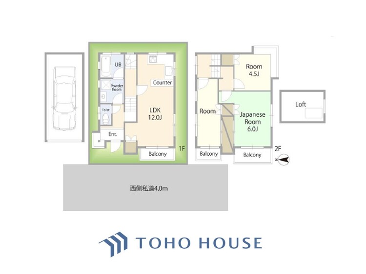 間取り テーマの統一されたこの住まいはすべてがお気に入りの空間となるでしょう。。