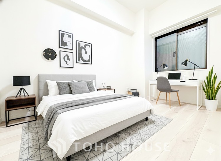 その他 【Private room】家族個々の安らぎの空間。プライベートなBedRoomは暮らす方の感性で造り上げたいもの。誰もが好みで飾れるシンプルな室内に仕上げてあります。※家具はCGです。