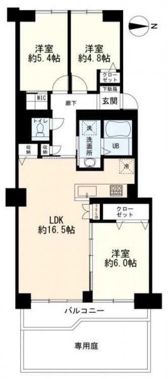 間取り 間取図　３ＬＤＫ
