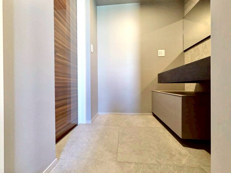 その他 十分な広さの脱衣所。