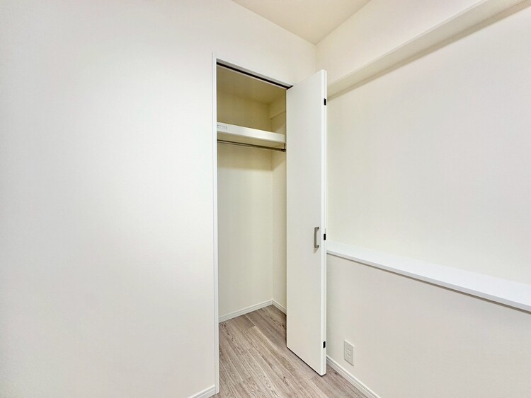 収納 居室にはクローゼットがあり、荷物もスッキリ収納して快適にお過ごしいただけます。