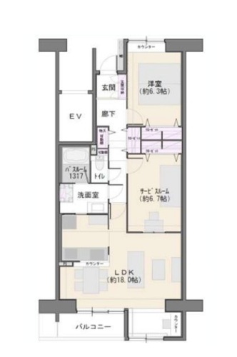 ビュープラザセンター北3-1号棟の物件画像