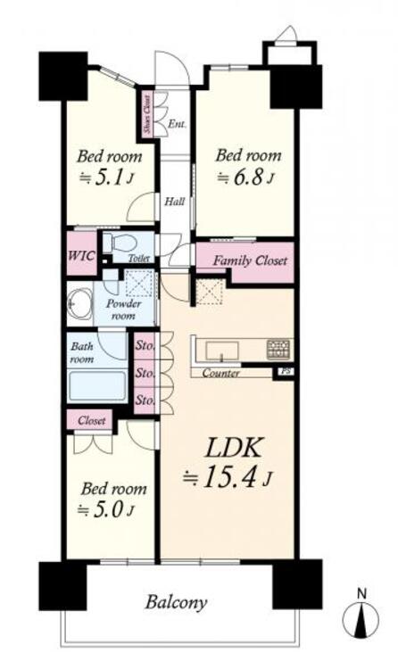 間取り 間取り図　３ＬＤＫ　
