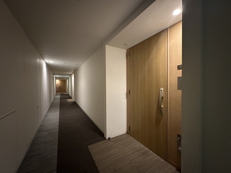 その他 ホテルライクな高級感のある室内廊下玄関扉の向かいには1425ｍｍ×1100ｍｍ×2250ｍｍのトランクルームを完備