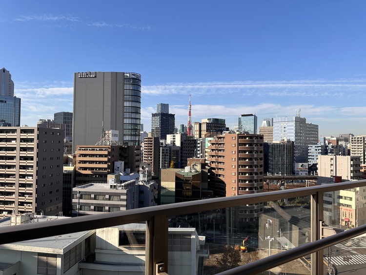 その他 バルコニーからは都心方面のビル群、東京タワーを眺望することができます。