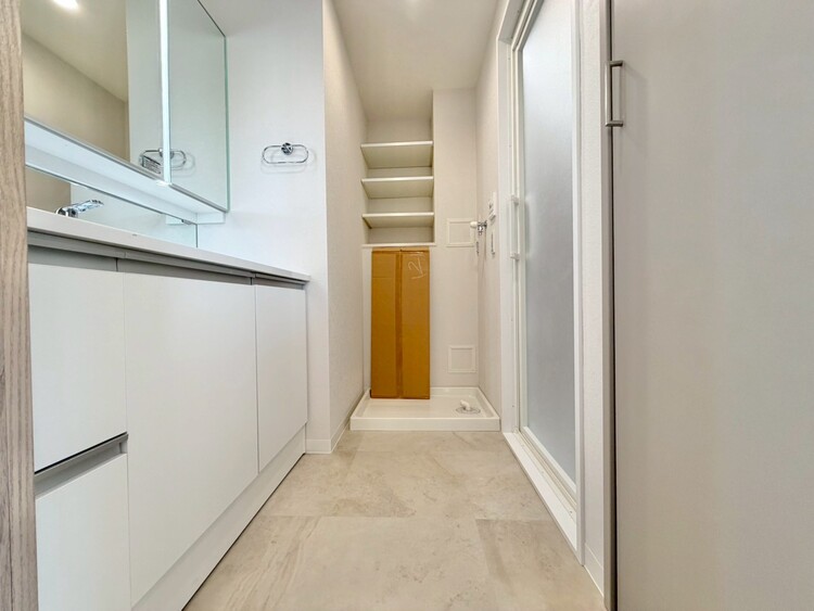 その他 十分な広さの脱衣所。