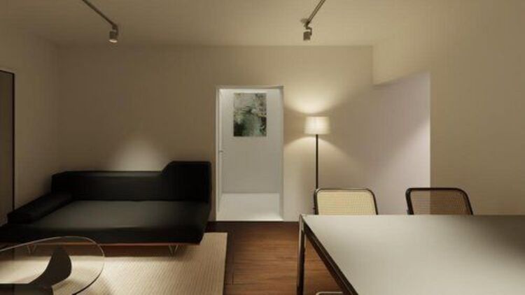 内装 【室内】使い込まれた温度感を大切にしたアメリカンヴィンテージスタイル