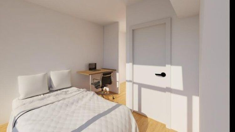 内装 【室内】アメリカの昔のアパートメントのように